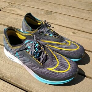 NIKE ZoomX Streakfly Running Shoes Black Blue Racing Men's READ